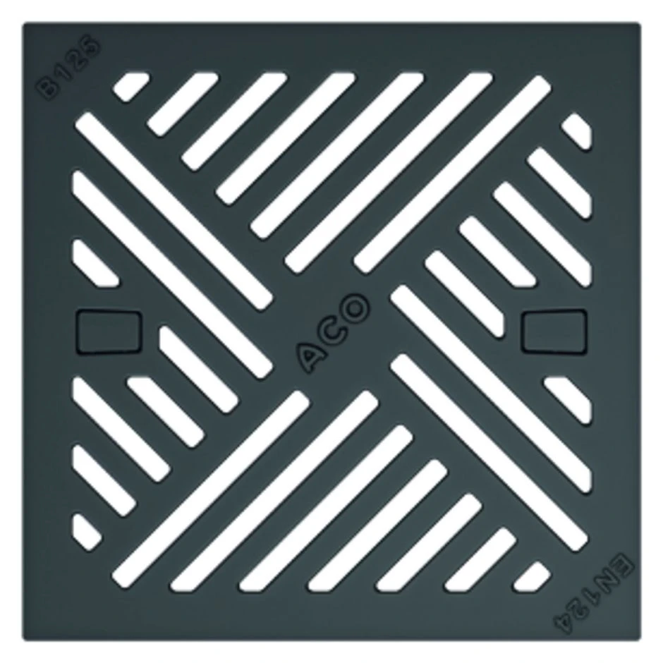 ACO Self Europoint Punktablauf Tief/Eckig Mit Gussrost Und Schlammeimer â Bild 2