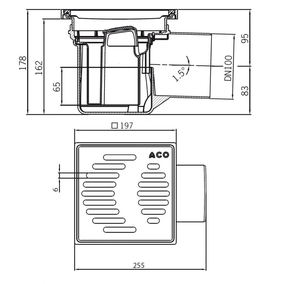 ACO Kellerablauf Junior Rückstausicherung – Bild 2