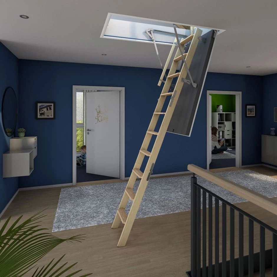 Wellhöfer Bodentreppe GutHolz Dachbodentreppe Mit Wärmeschutz – Bild 2