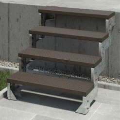 DOLLE Außentreppe Gartentreppe Gardentop Komplettset