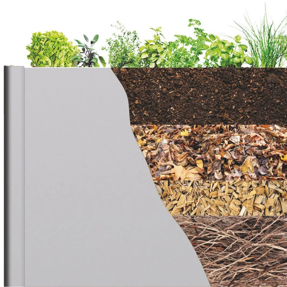 Biohort HochBeet Dunkelgrau-metallic – Bild 12