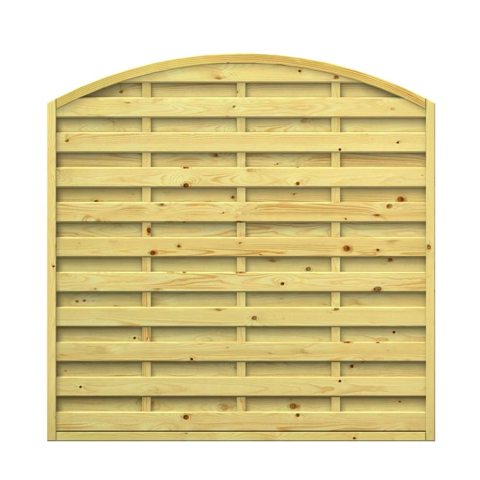 Wellker Sichtschutzzaun Holz 179x179cm Rund