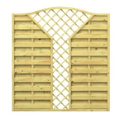 Wellker Sichtschutzzaun KDI Holz Krone V-Gitter