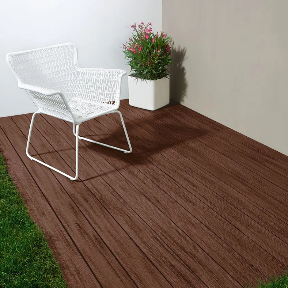 WPC-Terrassendiele 19x140mm DIE SOLIDE Braun Nuanciert Massiv â Bild 3