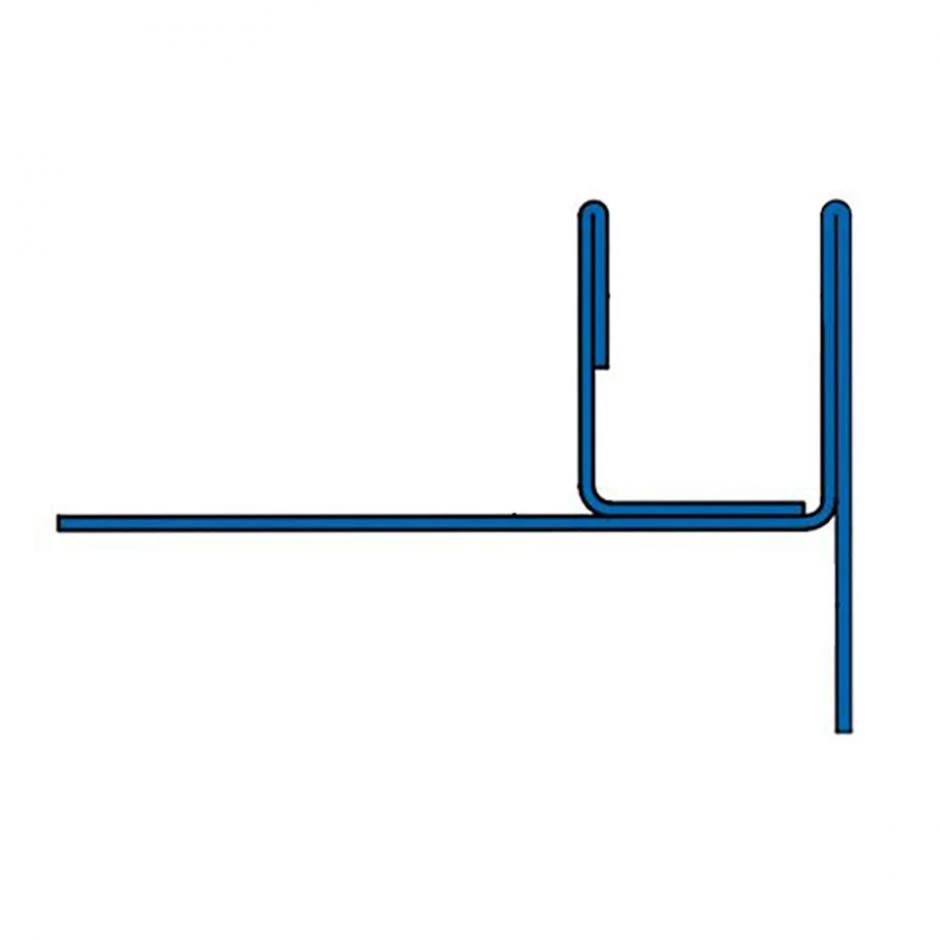 BLANKE Fliesenschiene Gefällekeil AQUA-KEIL GLAS Edelstahl Gebürstet 1480x42mm