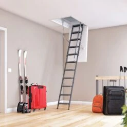 DOLLE Stahl Bodentreppe ClickFIX Comfort 3-teilig, U-Wert 0,49 Dachbodentreppe