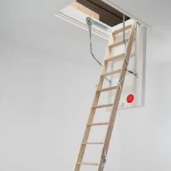 DOLLE Holz Bodentreppe ClickFIX Thermo 3-teilig, U-Wert 0,39 Dachbodentreppe