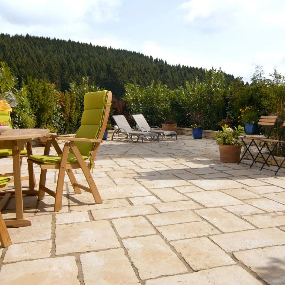 KANN Terrassenplatten Old Town Grundpaket Sandstein – Bild 2