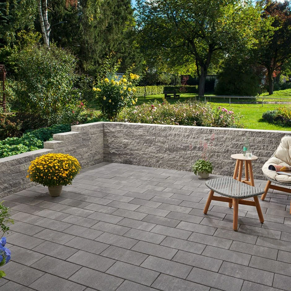 KANN Gartenmauer Cubaro Titangrau Mauersteine – Bild 6