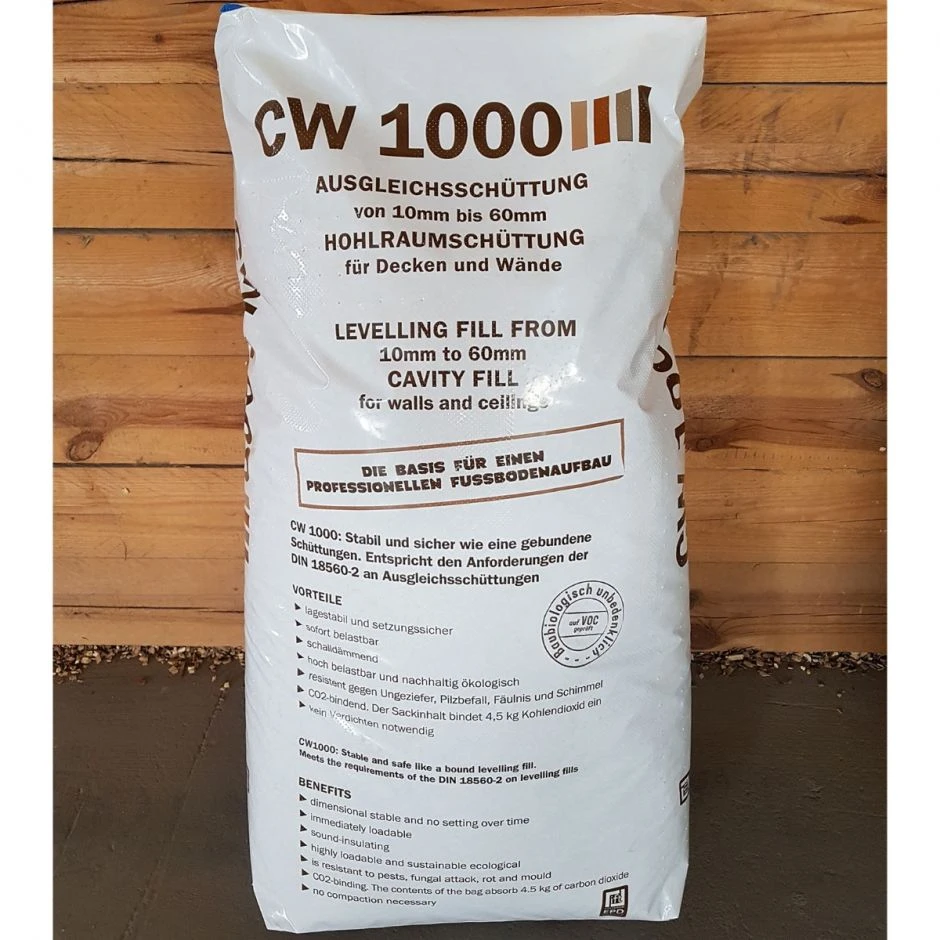 CEMWOOD Hohlraumschüttung CW1000 10-60mm Ausgleichsschüttung – Bild 2