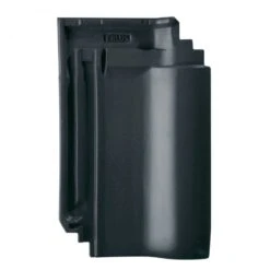 Erlus Flachdachpfanne E58 S Anthrazit Engobiert Dachziegel