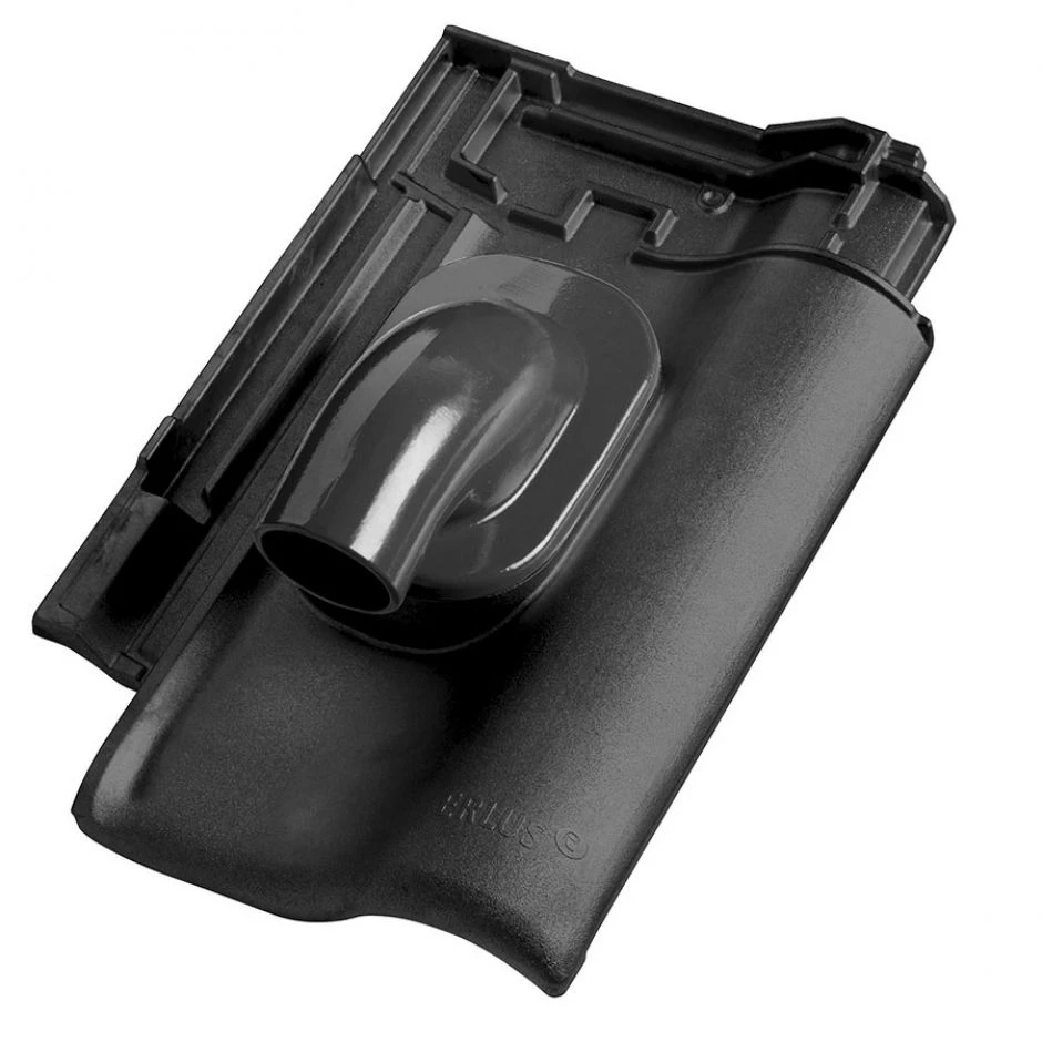 Erlus E58 SL Alu-Solardurchgang Anthrazit Dachziegel Dachdurchführung