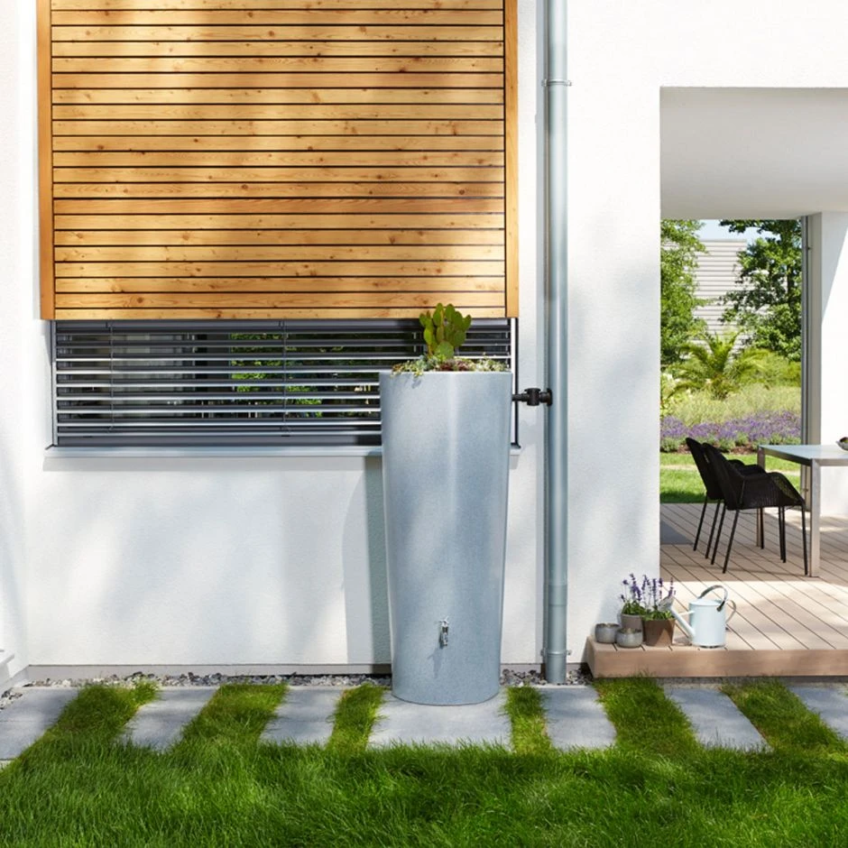 GRAF Regentonne Stone 2in1, Silver Regenspeicher â Bild 2