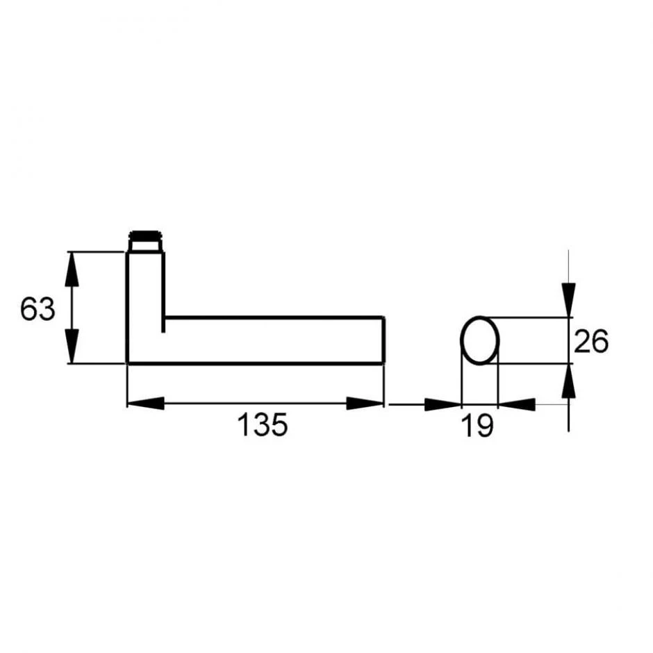 Karcher Türgriff-Garnitur Madeira EPL45 Edelstahl Matt Türklinke – Bild 2
