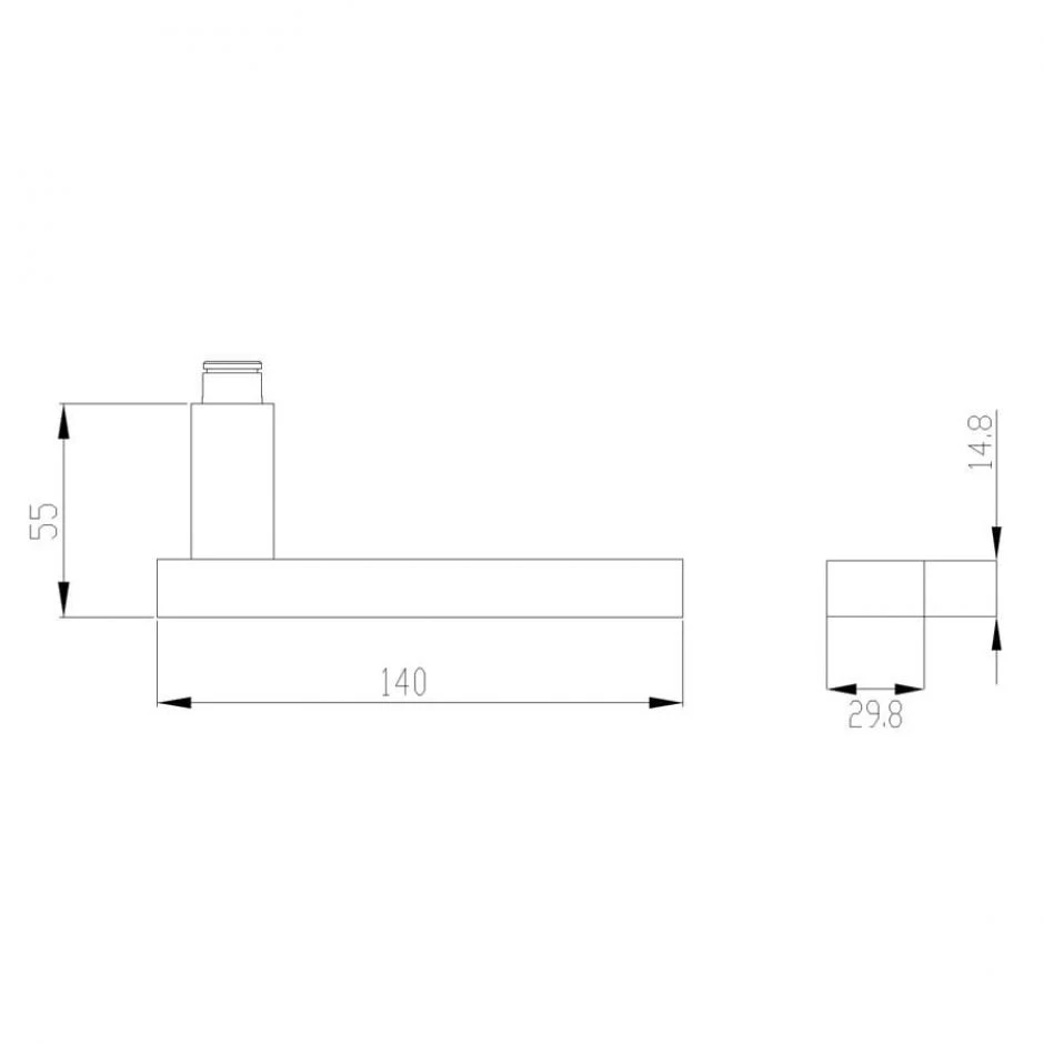 Karcher Türgriff-Garnitur Milano ER52 Edelstahl Matt Türklinke – Bild 3