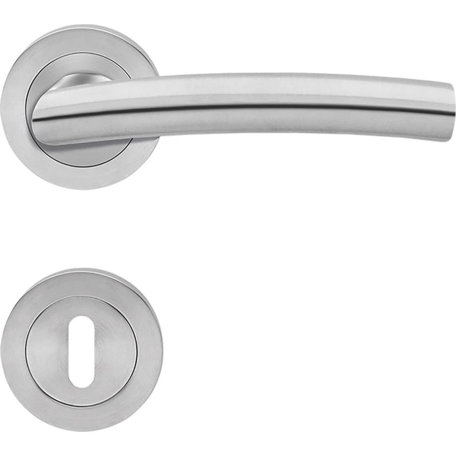 Karcher Türgriff-Garnitur Madrid ER56 Edelstahl Matt Türklinke – Bild 2
