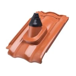 Erlus Forma Alu-Antennendurchgang Anthrazit Dachziegel Dachdurchführung Antenne