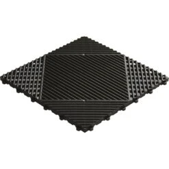 Florco Klickfliese Kunststoff Classic Schwarz