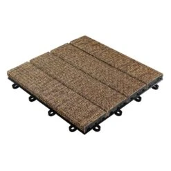 Florco Klickfliese Kunststoff Tex Braun