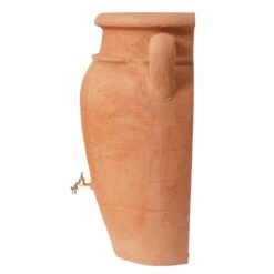 Graf Regentonne Antik Wand-Amphore 260 L, Terracotta Regenfass