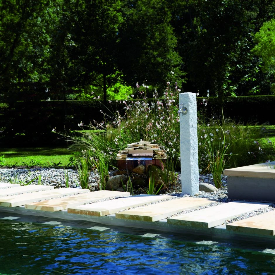 GRAF Granit Wasserzapfsäule Lightgranite Wasserzapfstelle – Bild 2