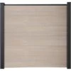 GroJa BasicLine PVC-Steckzaun Set Sheffield Oak Light