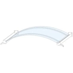 Gutta Bogenvordach BV-B Edelstahloptik Dach