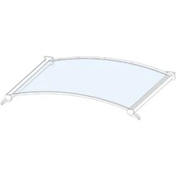 Gutta Rundbogenvordach NO WeiĂ Dach