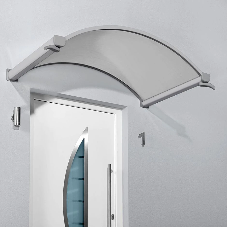 Gutta Rundbogenvordach NO Edelstahloptik Dach â Bild 2