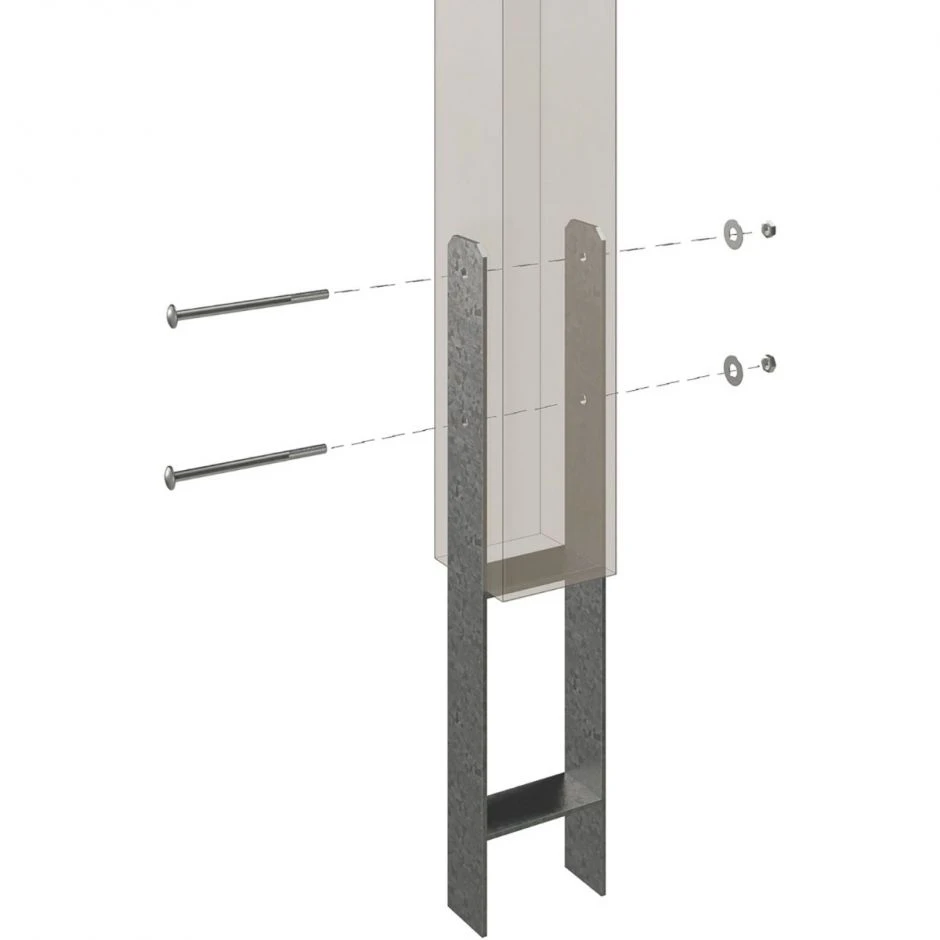 Skan Holz Doppelcarport Friesland Mit Seitenwänden Und Rückwand Imprägniert Unterstand – Bild 5