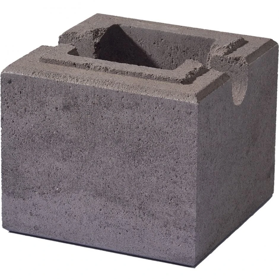 WESERWABEN Gartenmauer Vario-Line Mauerstein Einsatzstein Rankhilfe Anthrazit-Weiß – Bild 4