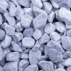 Ziersplitt Kristall Blau Getrommelt