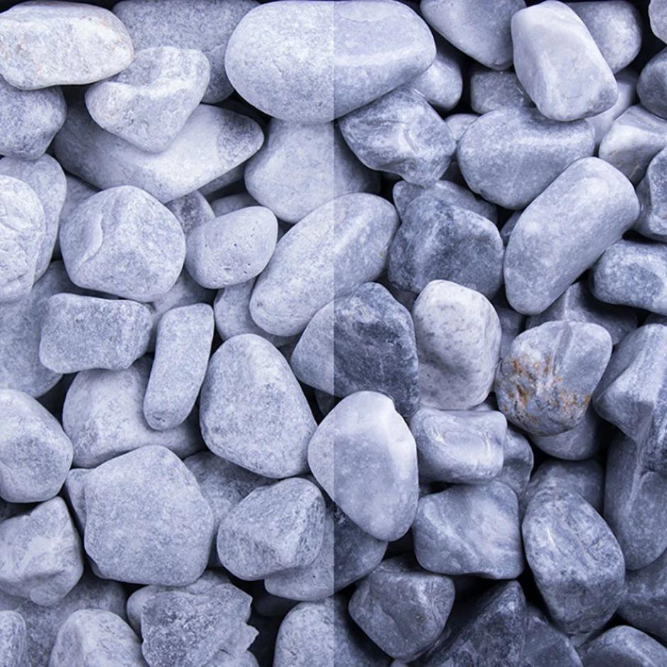 Ziersplitt Kristall Blau Getrommelt â Bild 2