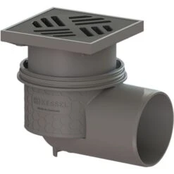 KESSEL Kellerablauf Practicus Auslauf Seitlich 150x150 Mm Bodenablauf