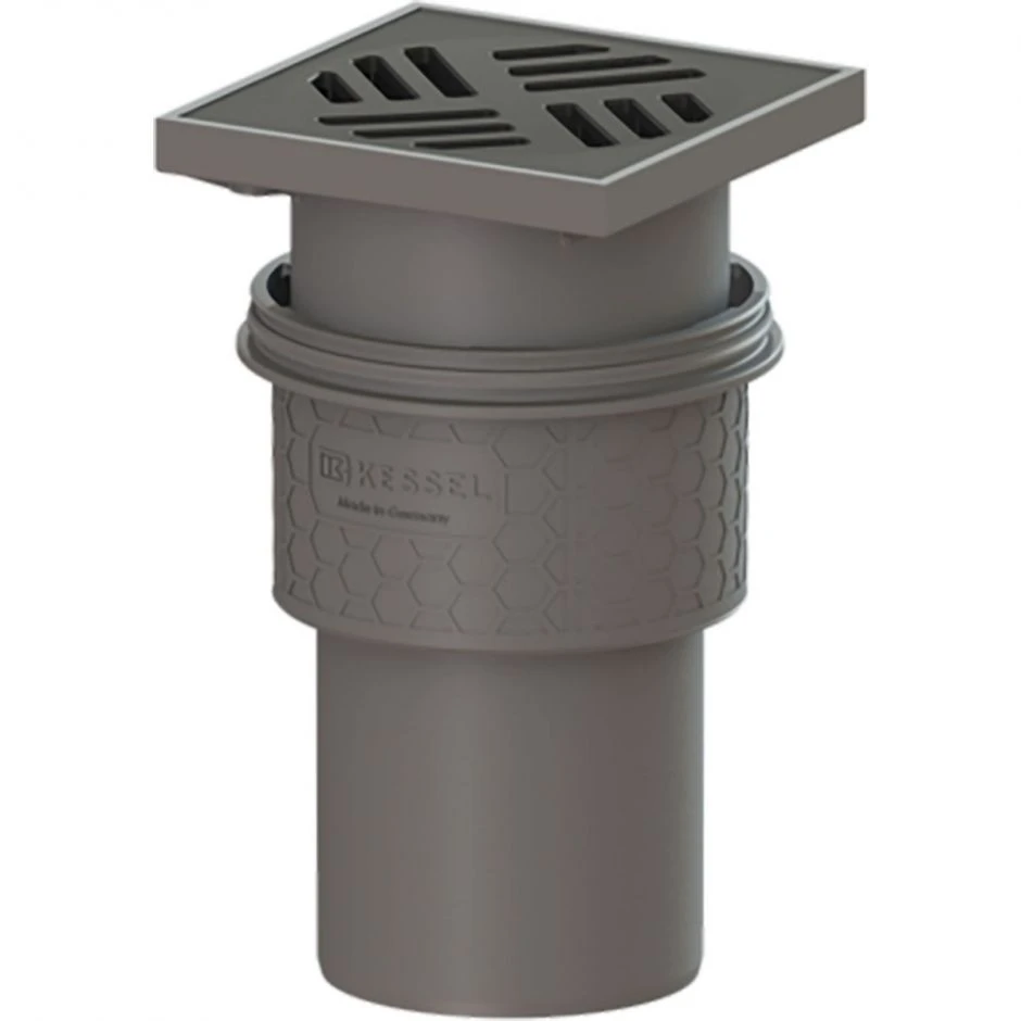 KESSEL Kellerablauf Auslauf Senkrecht 150x150 Mm Bodenablauf