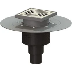 KESSEL Bodenablauf Ecoguss Klebeflansch Senkrecht