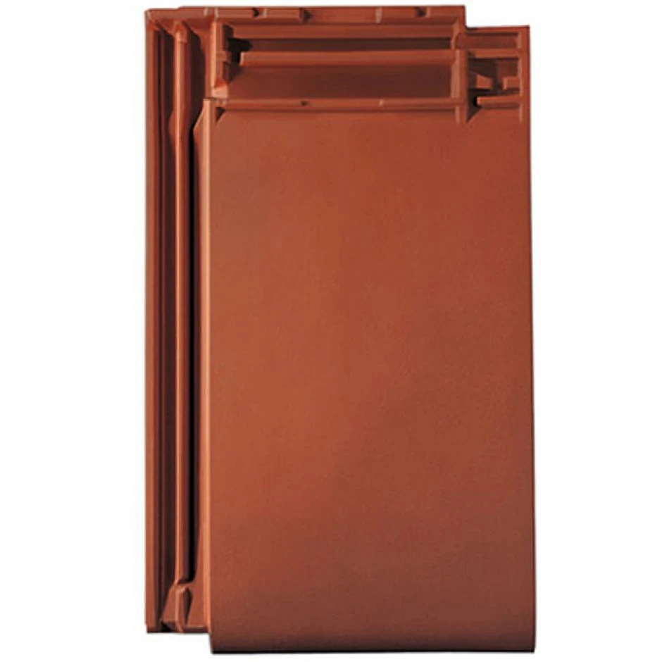 Erlus Flachdachziegel Linea Sinterrot