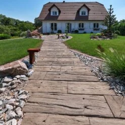 KANN Terrassenplatte LogSleeper Antik-braun