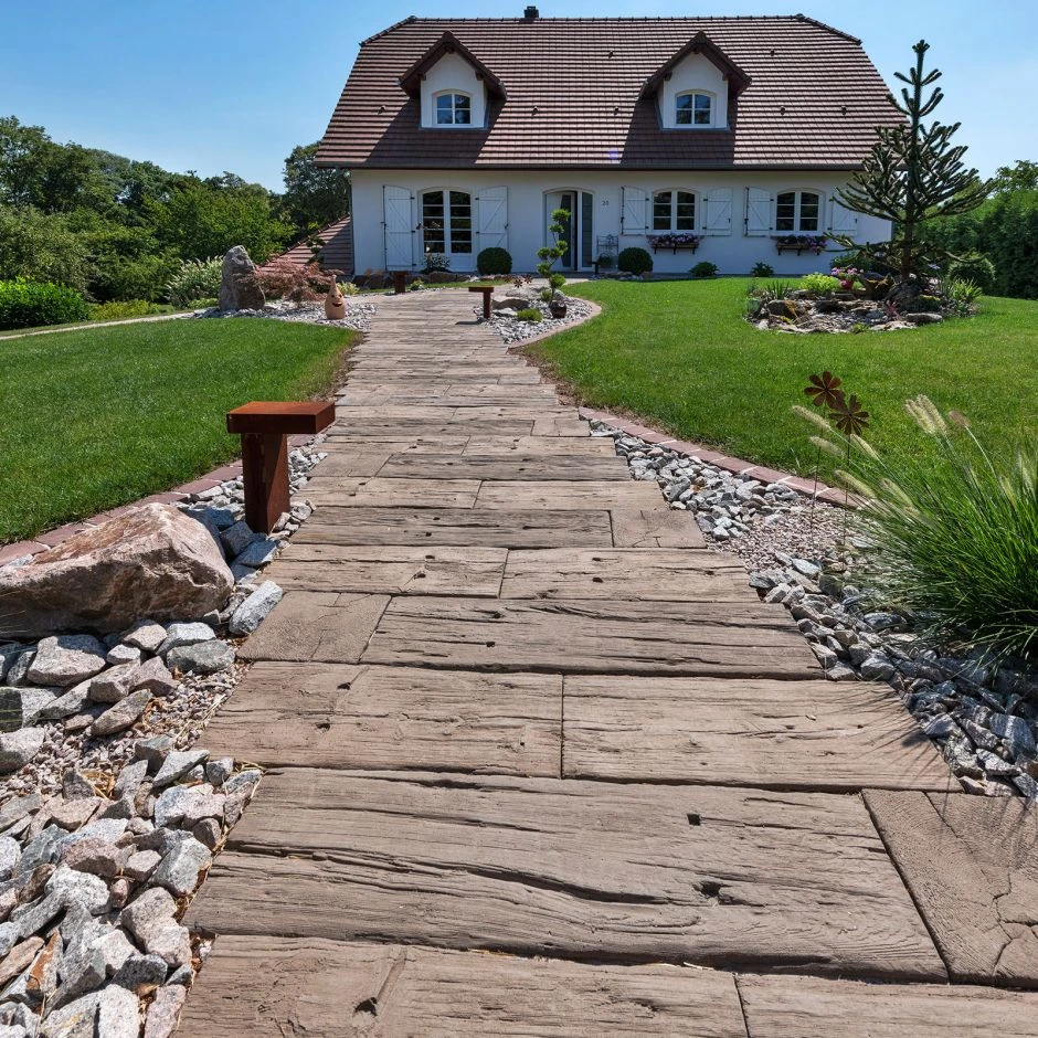 KANN Terrassenplatte LogSleeper Antik-braun