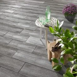 KANN Terrassenplatte LogPlank Mooreiche