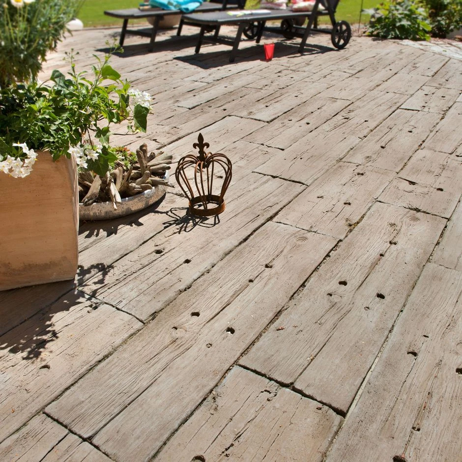 KANN Terrassenplatte LogSleeper Antik-braun – Bild 3