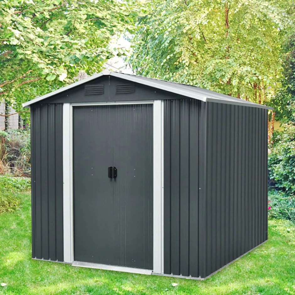 EPH Gerätehaus Dresden II 86 Schiefer/weiß – Bild 2