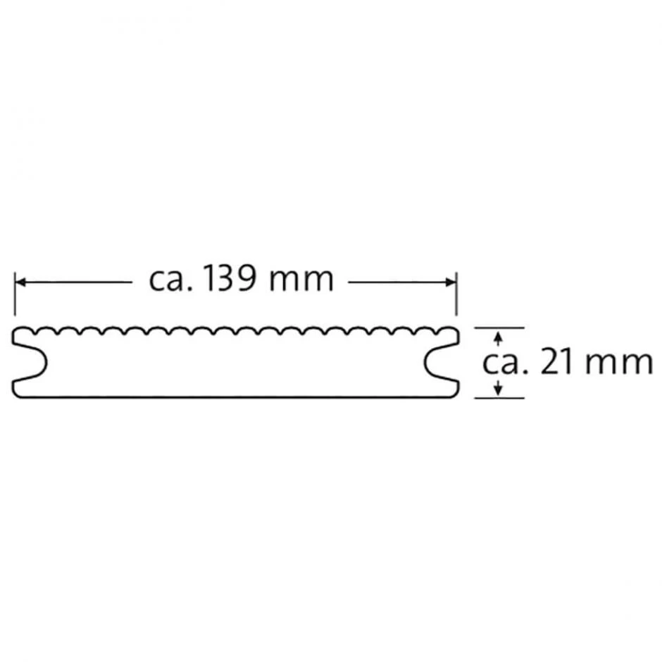 NATURinFORM WPC-Terrassendiele 21x139mm DIE KERNIGE Grau Massiv – Bild 6