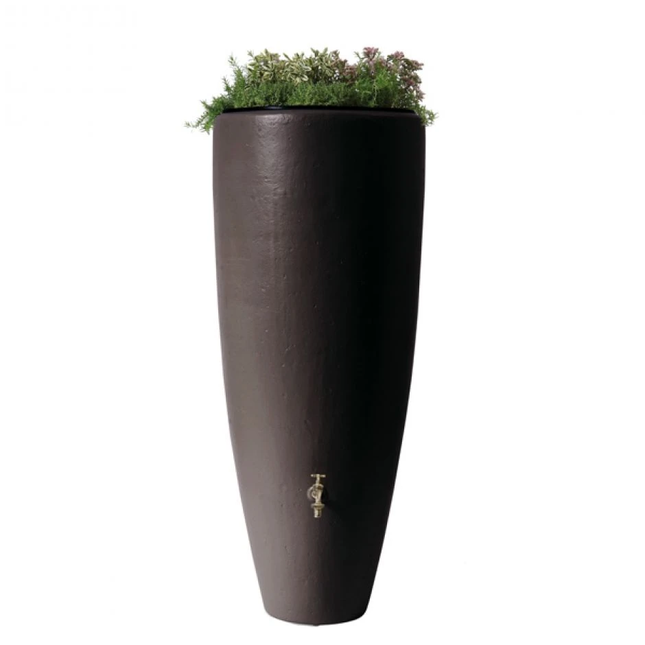 Graf Garantia 2in1 Regentonne Mit Pflanzschale, Mocca Regenspeicher