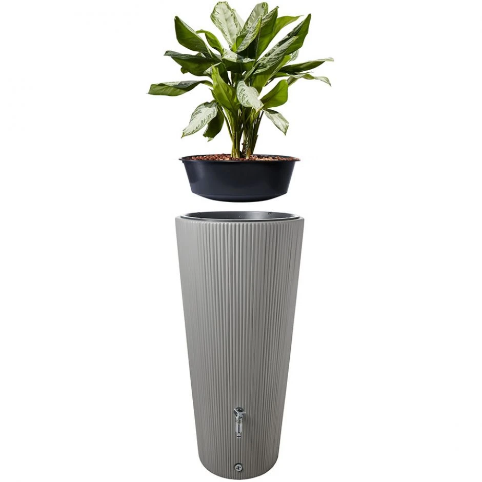 GRAF Garantia Regentonne Linus 2in1 Zinkgrau Regenspeicher â Bild 2