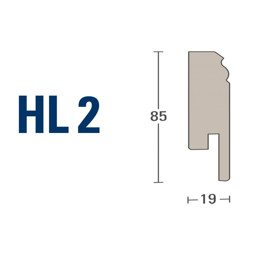 Parador Sockelleiste Uni Weiß D001 Fußleisten – Bild 3
