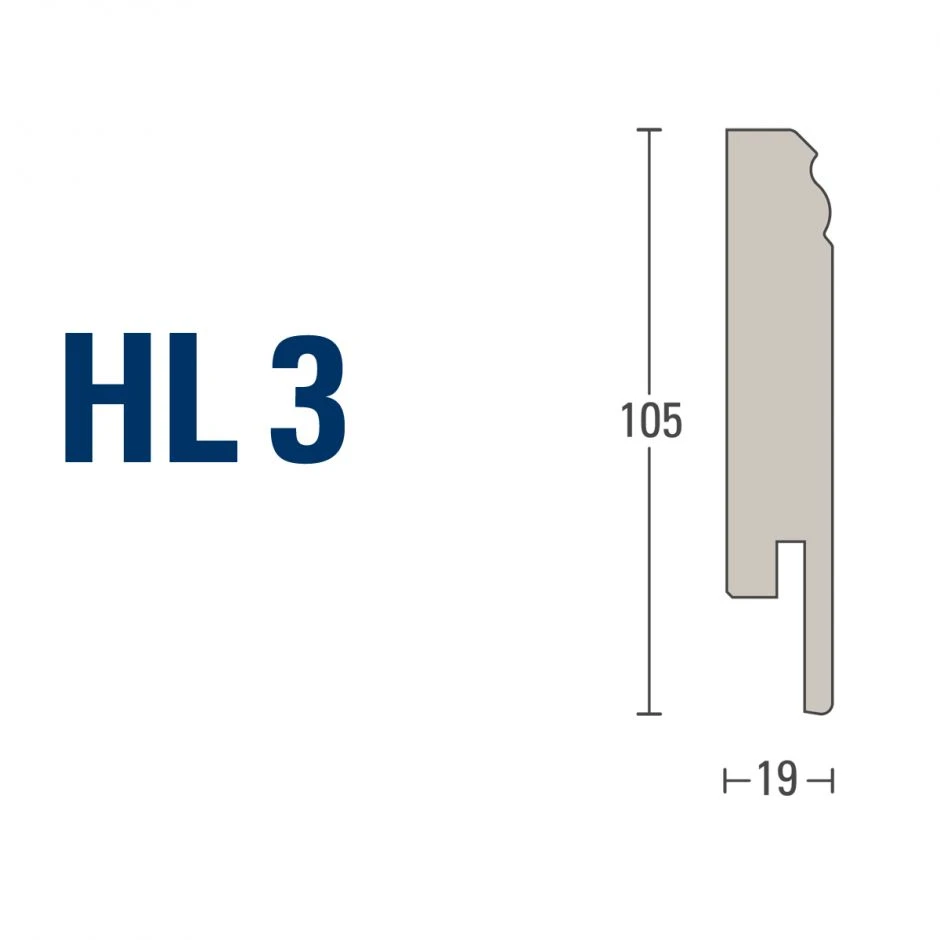 Parador Sockelleiste Uni Weiß D001 Fußleisten – Bild 4