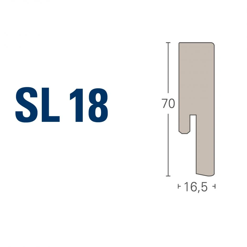 Parador Sockelleiste Eiche D036 Royal-Weiß Fußleisten – Bild 3
