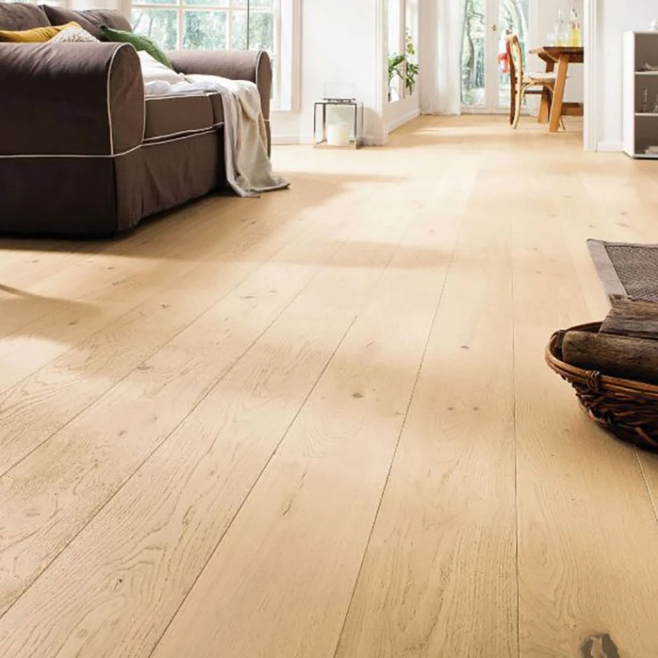 HARO Parkett Landhausdiele 4000 Eiche Lichtweiß Sauvage/Markant 2. Wahl – Bild 3