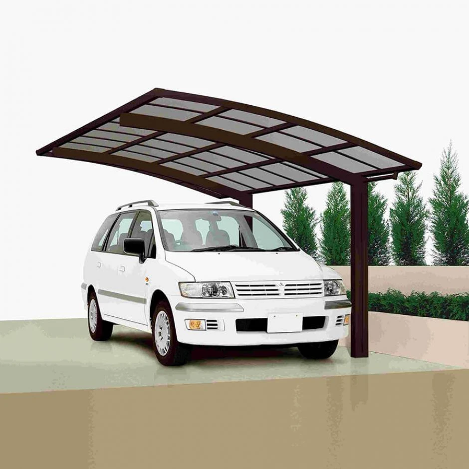 XIMAX Aluminium Carport Portoforte Schwarz Unterstand – Bild 2